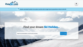 What Ifyouski.com website looked like in 2021 (2 years ago)
