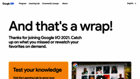 What Io.google website looked like in 2021 (3 years ago)
