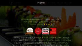 What Inamo-restaurant.com website looked like in 2021 (2 years ago)