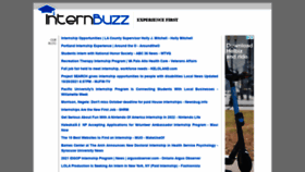 What Internbuzz.com website looked like in 2021 (2 years ago)