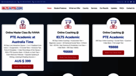 What Ieltsnpte.com website looked like in 2021 (2 years ago)