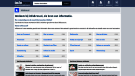 What Infobron.nl website looked like in 2021 (2 years ago)