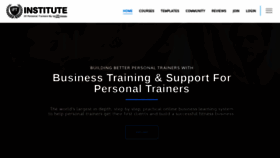 What Instituteofpersonaltrainers.com website looked like in 2021 (2 years ago)
