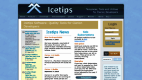 What Icetips.com website looked like in 2021 (2 years ago)
