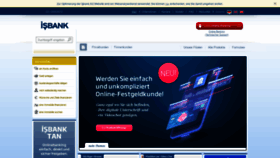 What Isbank.de website looked like in 2021 (2 years ago)
