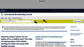 What Internationalbreastfeedingjournal.com website looked like in 2021 (2 years ago)