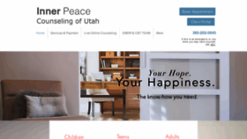 What Innerpeacecounselingutah.com website looked like in 2021 (3 years ago)