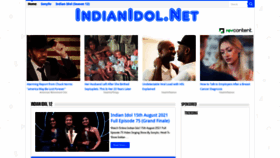 What Indianidol.net website looked like in 2021 (2 years ago)