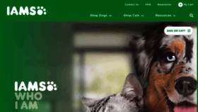 What Iams.com website looked like in 2021 (2 years ago)