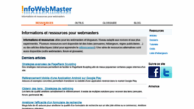 What Infowebmaster.fr website looked like in 2021 (2 years ago)