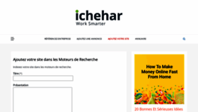 What Ichehar.com website looked like in 2021 (2 years ago)