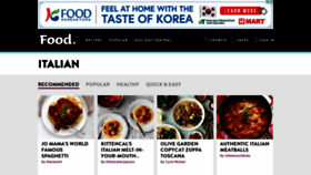What Italian.food.com website looked like in 2021 (2 years ago)
