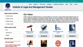 What Ilms.academy website looked like in 2021 (4 years ago)