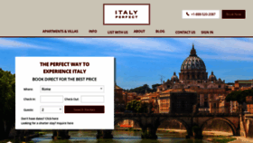 What Italyperfect.com website looked like in 2021 (2 years ago)