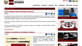 What Icpm.es website looked like in 2021 (2 years ago)