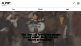 What Inuitartfoundation.org website looked like in 2021 (2 years ago)