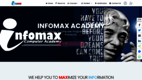 What Infomaxacademy.com website looked like in 2021 (2 years ago)