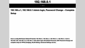 What Ip-192-168-0-1.com website looked like in 2021 (2 years ago)
