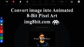 What Img8bit.com website looked like in 2021 (2 years ago)