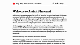 What Inventati.org website looked like in 2021 (2 years ago)
