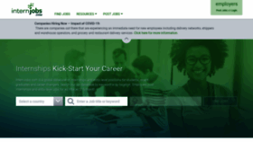 What Internjobs.com website looked like in 2021 (2 years ago)