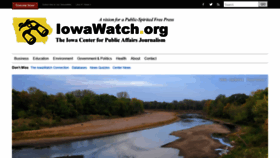 What Iowawatch.org website looked like in 2021 (2 years ago)