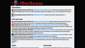 What Idevgames.com website looked like in 2021 (2 years ago)