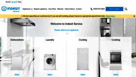 What Indesitservice.co.uk website looked like in 2021 (2 years ago)