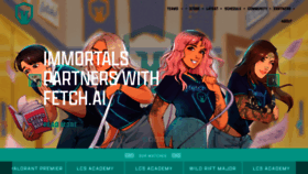 What Immortals.gg website looked like in 2021 (2 years ago)