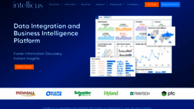 What Intellicus.com website looked like in 2021 (3 years ago)