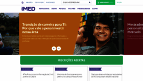 What Imed.edu.br website looked like in 2022 (2 years ago)