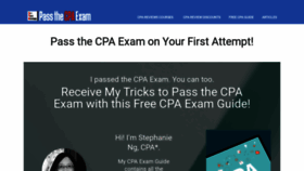 What Ipassthecpaexam.com website looked like in 2022 (2 years ago)