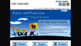 What Icopyright.net website looked like in 2022 (2 years ago)