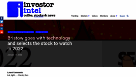 What Investorintel.com website looked like in 2022 (2 years ago)