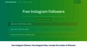 What Insfreefollower.com website looked like in 2022 (2 years ago)