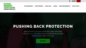 What Immigrantjustice.org website looked like in 2022 (3 years ago)