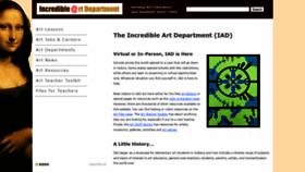 What Incredibleart.org website looked like in 2022 (2 years ago)