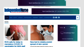 What Independentnurse.co.uk website looked like in 2022 (2 years ago)