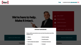 What Intact.ca website looked like in 2022 (2 years ago)