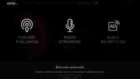 What Iono.fm website looked like in 2022 (3 years ago)