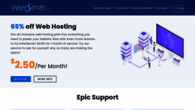 What Interserver.net website looked like in 2022 (2 years ago)