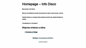 What Info-disco.com website looked like in 2022 (2 years ago)