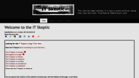 What Itskeptic.org website looked like in 2022 (2 years ago)