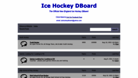 What Icehockeydboard.com website looked like in 2022 (2 years ago)