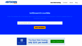 What Isitdownorjustme.net website looked like in 2022 (2 years ago)