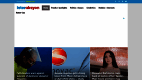 What Interaksyon.com website looked like in 2022 (2 years ago)