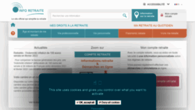 What Info-retraite.fr website looked like in 2022 (2 years ago)