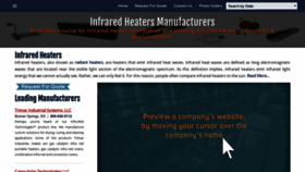 What Infraredheaters.net website looked like in 2022 (2 years ago)