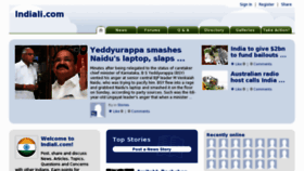 What Indiali.com website looked like in 2011 (12 years ago)