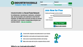 What Industryhuddle.com website looked like in 2022 (2 years ago)